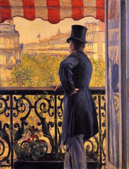 Gustave Caillebotte : The Man on the Balcony II